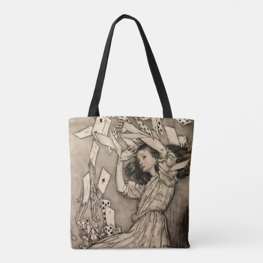 Rackham Alice Gerestaureerd  Wonderland Art Tas (Achterkant)