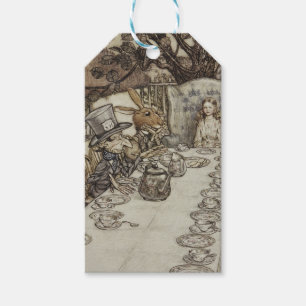 Rackham Mad Tea Party Alice in Wonderland Cadeaulabel