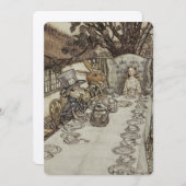  Rackham Mad Tea Party Alice in Wonderland Kaart (Voorkant / Achterkant)