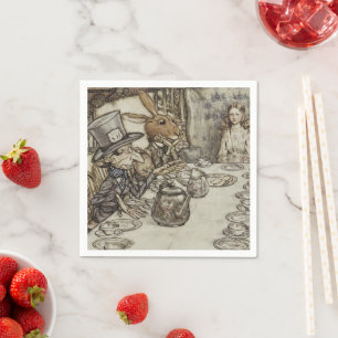  Rackham Mad Tea Party Alice in Wonderland Servet