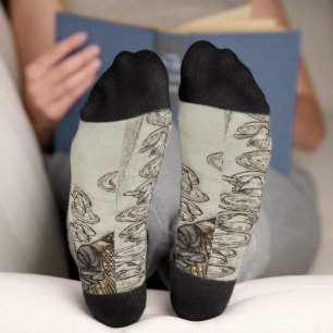  Rackham Mad Tea Party Alice in Wonderland Sokken