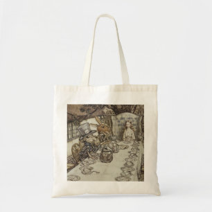 Rackham Mad Tea Party Alice in Wonderland Tote Bag