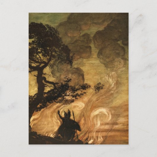 Rackham's Valkyrie Briefkaart (Voorkant)