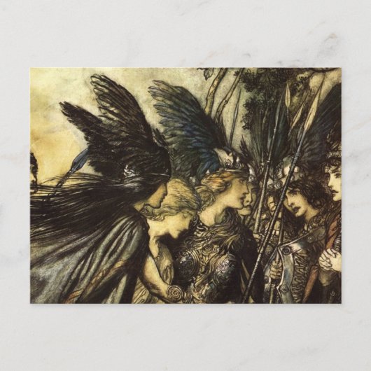 Rackham's Valkyrie Briefkaart (Voorkant)
