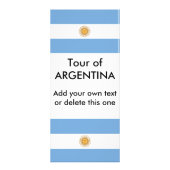 Rackkaart met vlag van Argentinië Reclamekaart (Voorkant)