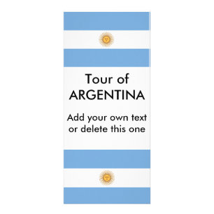 Rackkaart met vlag van Argentinië Reclamekaart