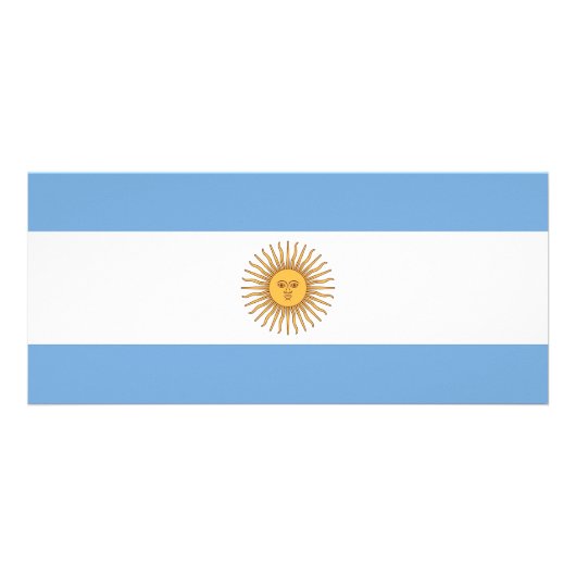 Rackkaart met vlag van Argentinië Reclamekaart (Achterkant)