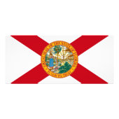 Rackkaart met vlag van Florida, VS Reclamekaart (Achterkant)
