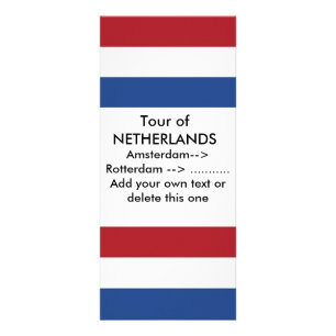 Rackkaart met vlag van Nederland Reclamekaart