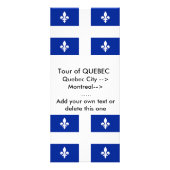 Rackkaart met vlag van Quebec, Canada Reclamekaart (Voorkant)