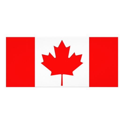 Rackkaart met vlag van Quebec, Canada Reclamekaart (Achterkant)