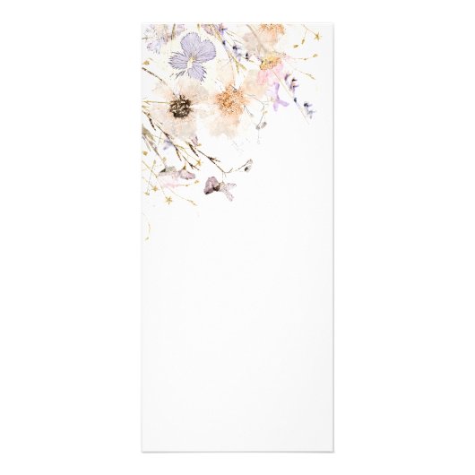 Rackkaart voor gedroogde bloemen met prijslijst reclamekaart (Achterkant)