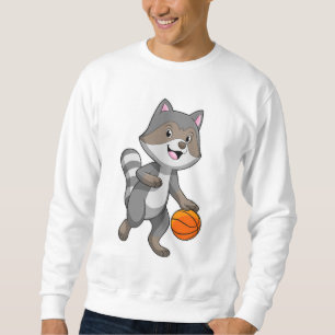 Racoon als Basketball-speler met Basketball Trui