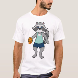 Racoon Basketball speler Basketball T-shirt
