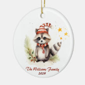 Racoon Christmas Family Ornament (Links)