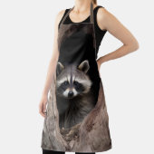 Racoon in boomgrot schort (Insitu)