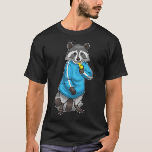 Racoon leraar fluiten Lichamelijke opvoeding T-shirt