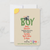 Racoon met Squirrel Boy Baby Shower-uitvindingen Kaart (Voorkant)