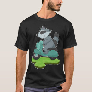 Racoon motorfiets t-shirt