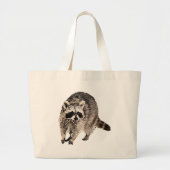 Racoon Plain Grote Tote Bag (Voorkant)