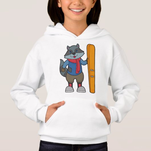 Racoon Skier Ski (Voorkant)