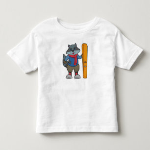 Racoon Skier Ski Kinder Shirts