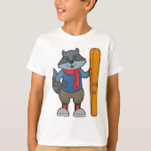 Racoon Skier Ski T-shirt (Voorkant)