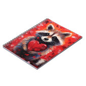 Racoon Valentijnsdag Notitieboek (Linkerzijde)