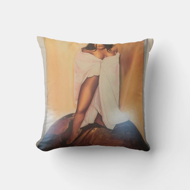 Racquel Evans. Coussin décoratif (Recto)
