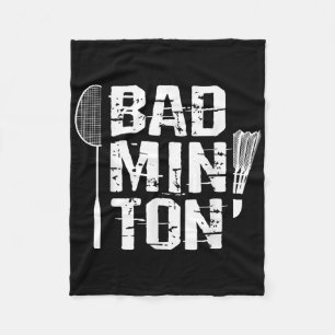 Racquet Smash Shuttle Speler Badminton Fleece Deken