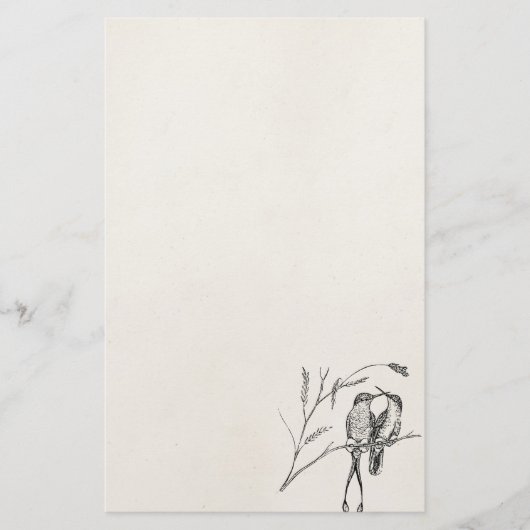  Racquet Tail Hummingbird Personalized Bird Briefpapier (Voorkant)