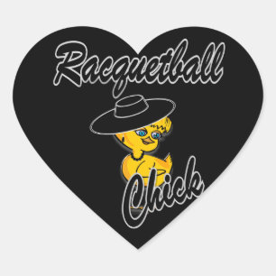 Racquetball Chick #4 Hart Sticker