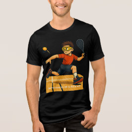 Racquetball - It's ok to hit a wall Tri-Blend Shirt
