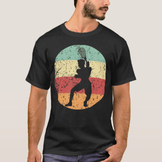 Racquetball speler Silhouette Retro Sports Icon T-shirt