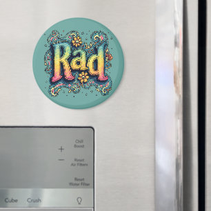 RAD 70s Groovy Psychedelic Aesthetic Magneet