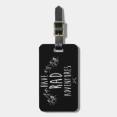 Rad Adventures Black Bagagelabel (Voorkant verticaal)