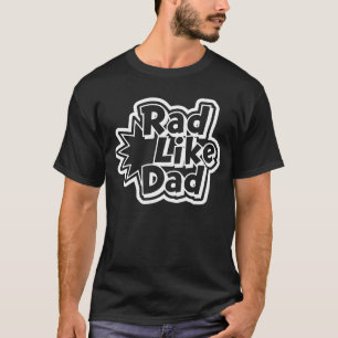 Rad Als Papa – Sticker Outline Pop Art T-Shirt