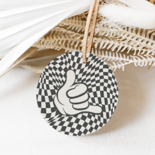 Rad Cool Dude   Jongens Retro Skater Verjaardag Bedankjes Labels