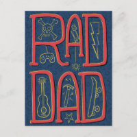 Rad Dad Blue Doodle Vaderdag