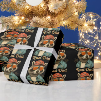 Rad Dad Funny Happy Vaderdag  Cadeaupapier