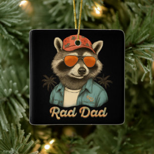 Rad Dad Funny Happy Vaderdag Keramisch Ornament