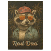 Rad Dad Funny Happy Vaderdag Klembord (Achterkant)