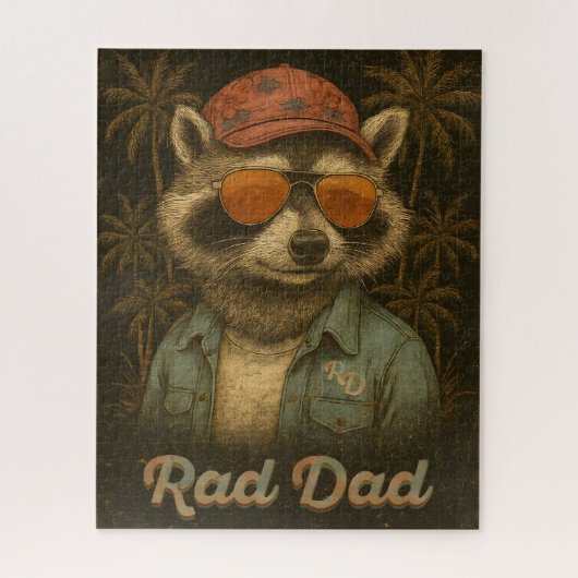 Rad Dad Funny Happy Vaderdag  Legpuzzel (Verticaal)