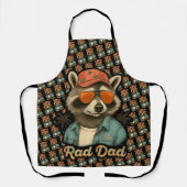 Rad Dad Funny Happy Vaderdag Schort (Voorkant)