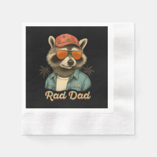 Rad Dad Funny Happy Vaderdag Servet