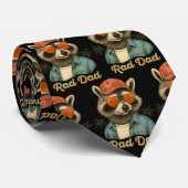 Rad Dad Funny Happy Vaderdag Stropdas (Opgerold)