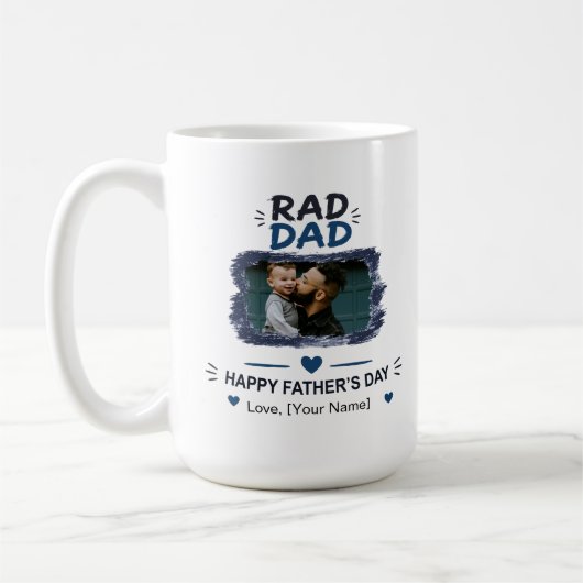 Rad Dad Geschilderde Frame Mok (Links)