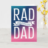 Rad Dad Happy Vaderdag Kaart (Gele Bloem)