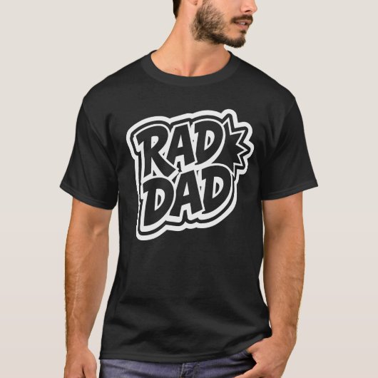 Rad Dad Neon Graffiti T-Shirt (Devant)