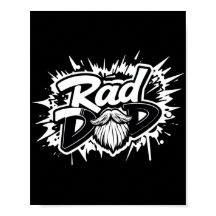 Rad Dad Poster - Cool Vaderdag Gift voor hem
